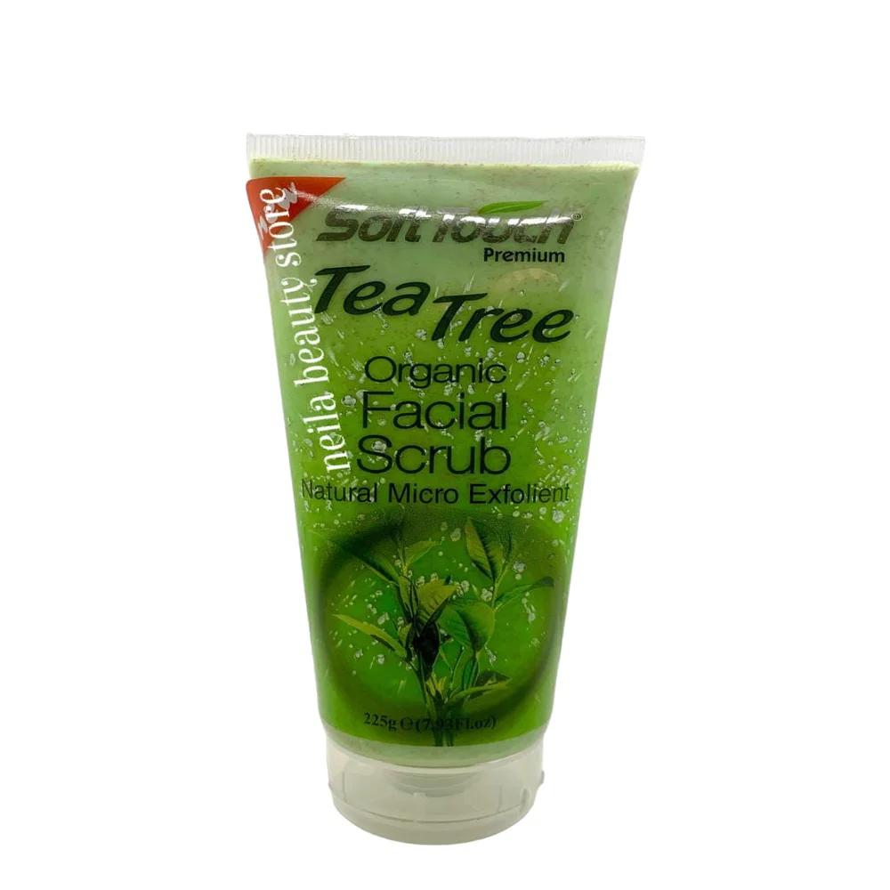 Soft Touch Tea Tree Organic Facial Scrub - 225Grm