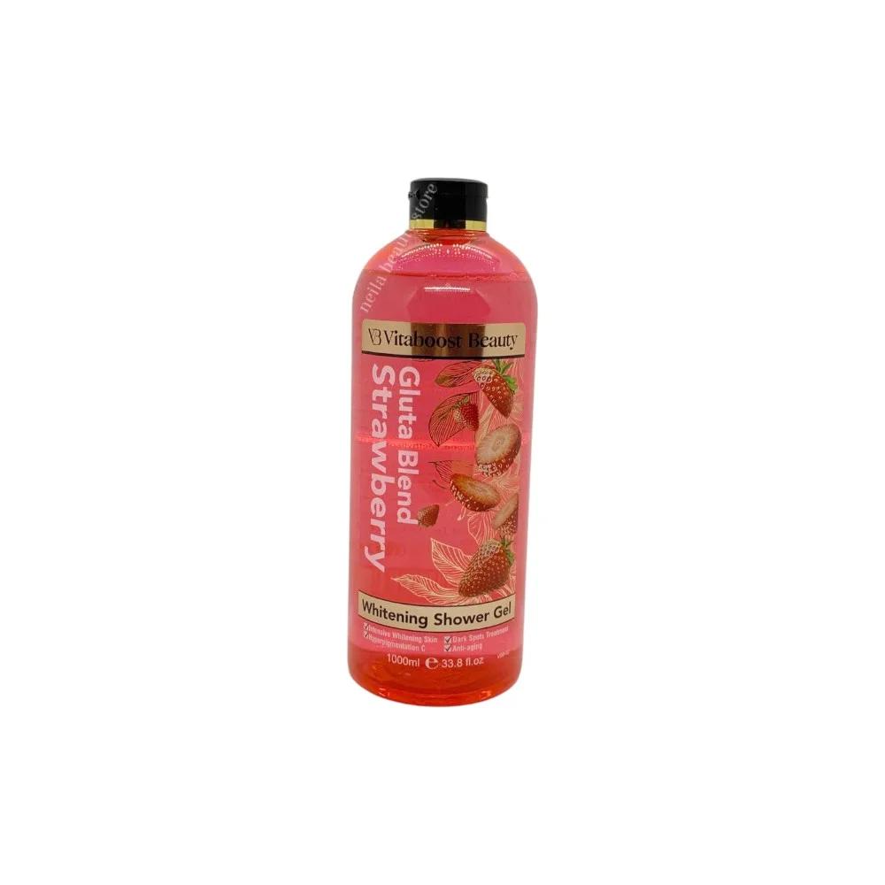 Vitaboost Beauty Gluta Blend Strawberry Brightening Shower Gel - 1000Ml