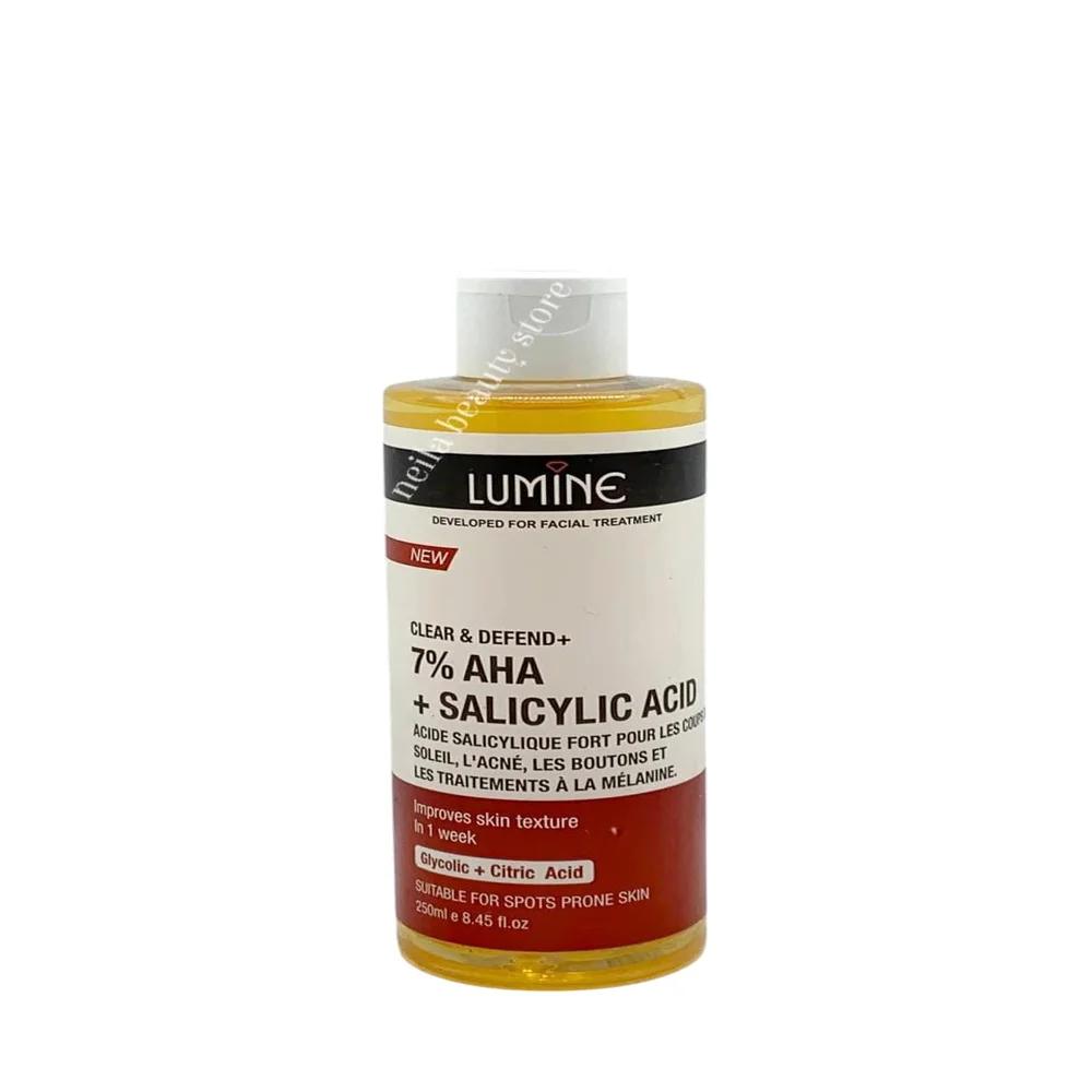 Lumine 7% AHA +Salicylic Acid Clear And Defend Toner - 250Ml