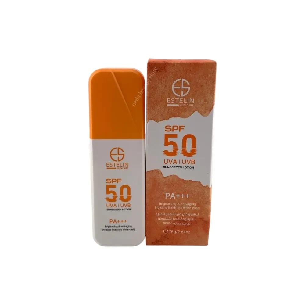 Estelin SPF50 Brightening And Anti-Aging Sunscreen Lotion - 75Grm