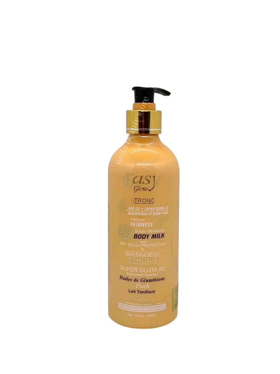 Easy Glow Natural Fairness Super Brightening SPF100 UV Protection Body Milk - 500Ml