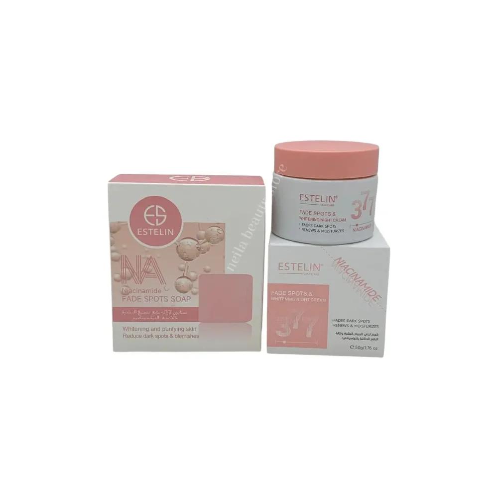Estelin Niacinamide Fade Spots Brightening Cream And Soap Combo