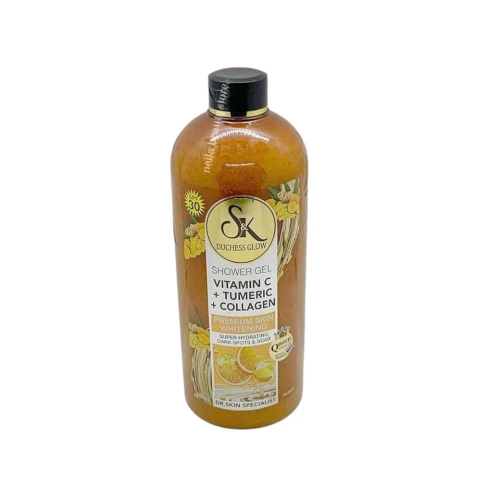 SK Duchess Glow Vitamin C+Turmeric +Collagen Premium Brightening Shower Gel - 1000Ml