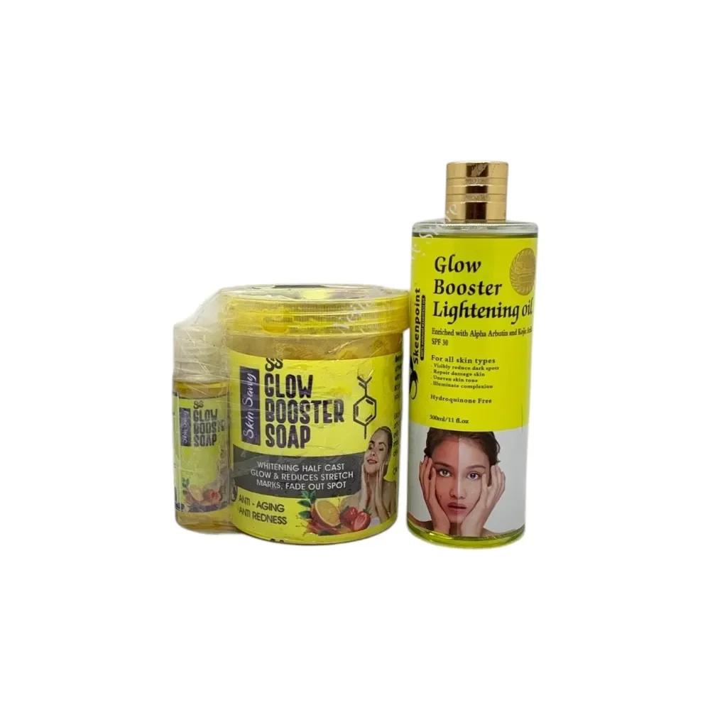 SS Glow Booster Half Cast Glow Soap & Skeenpoint Glow Booster Oil Combo