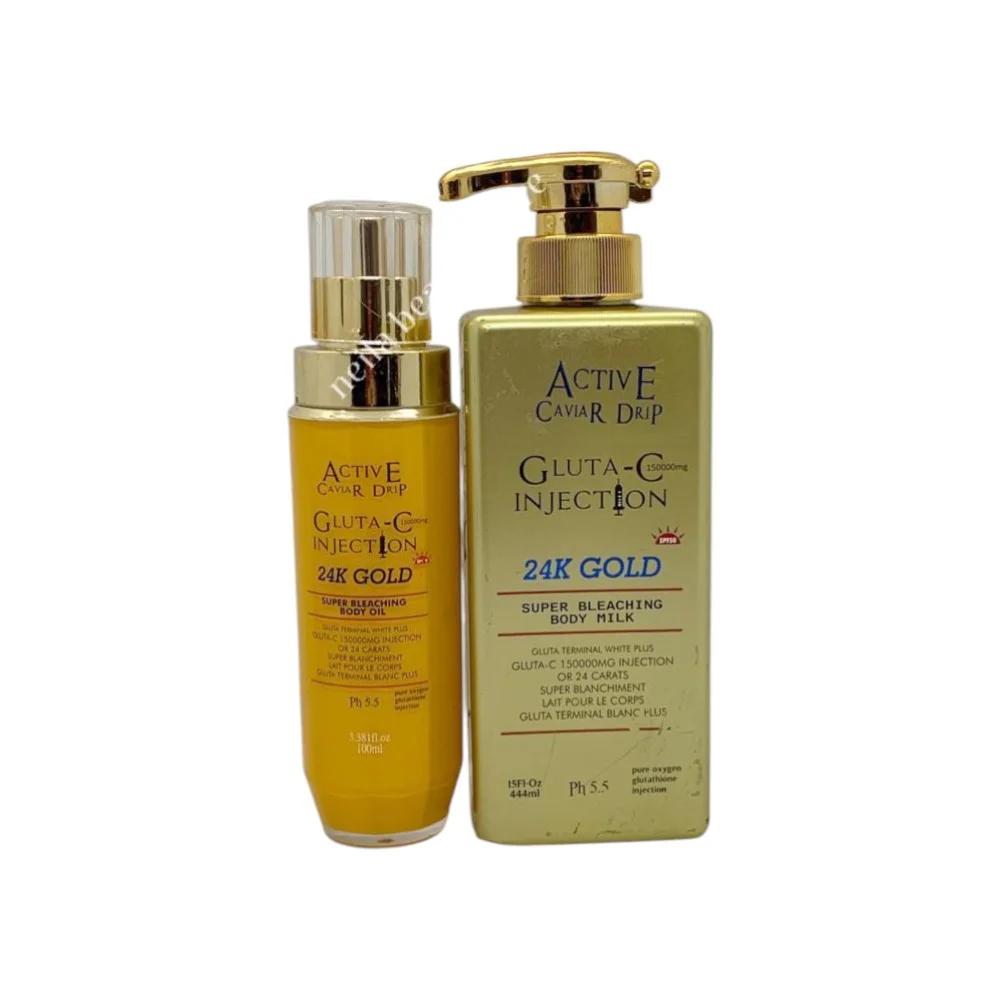 Active Caviar Drip Gluta -C Injection 24k Gold Body Combo