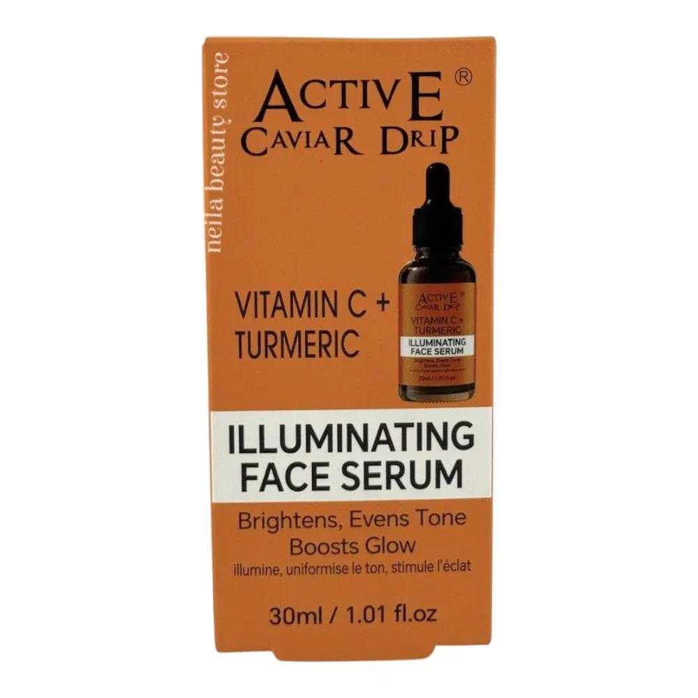 Active Caviar Drip Vitamin C+Turmeric Illuminating Face Serum - 30Ml