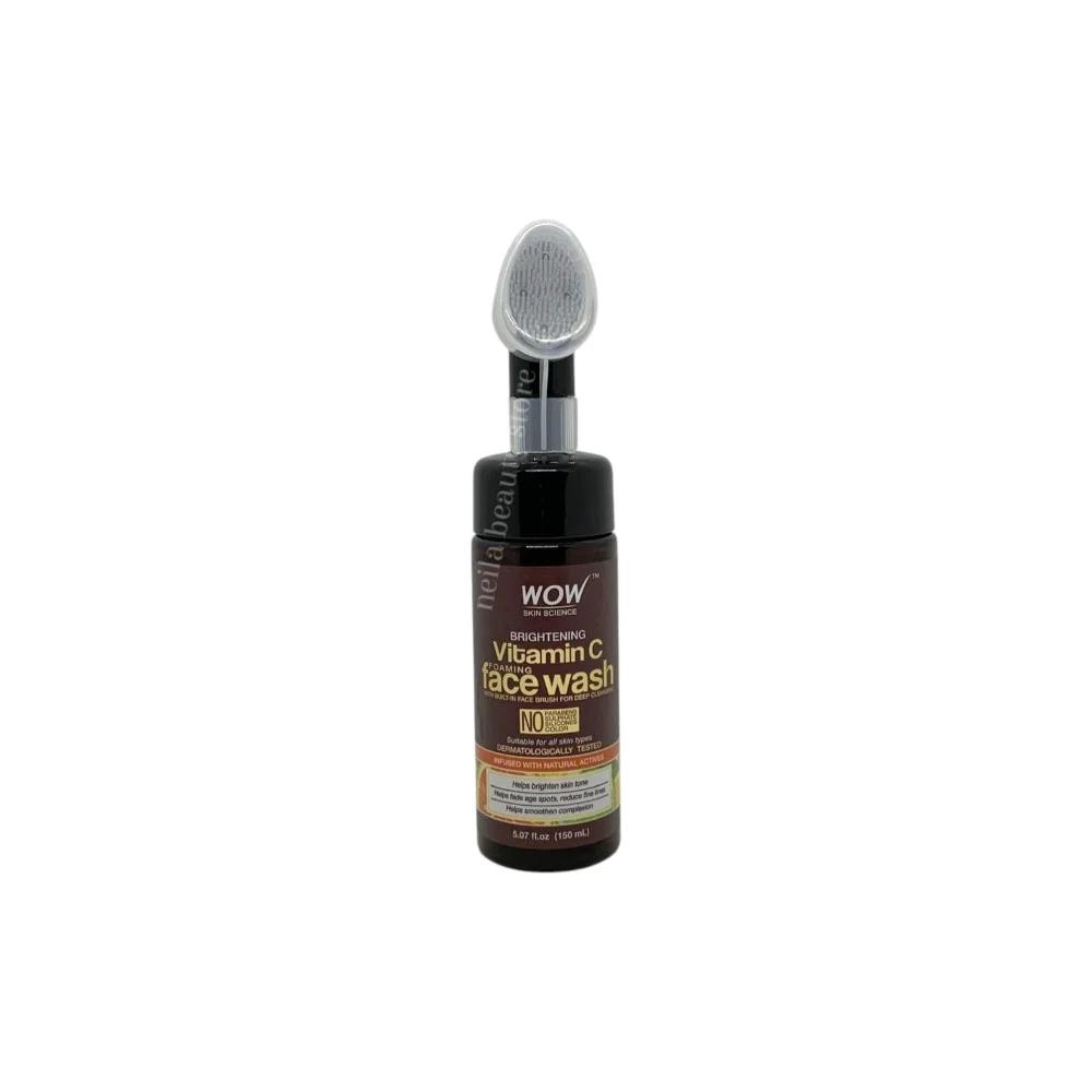 Wow Skin Science Vitamin C Brightening Face Wash With In-Built Brush - 150Ml