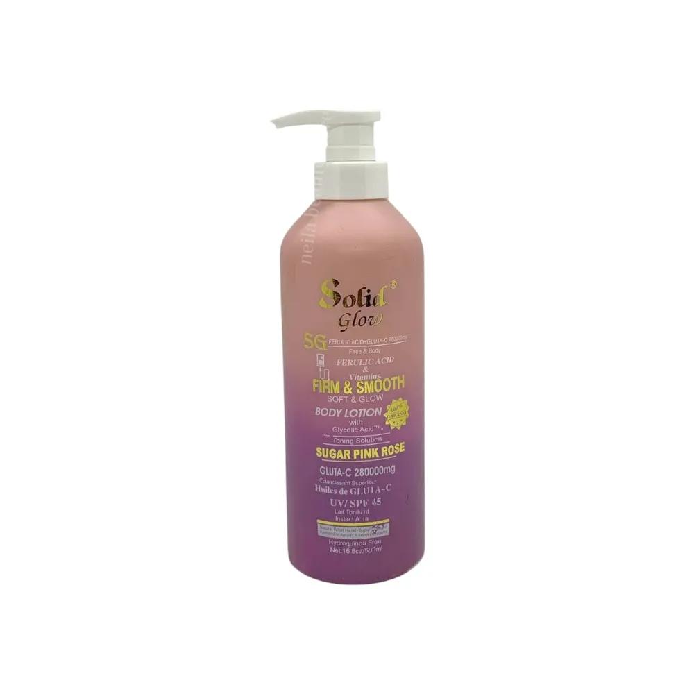 Solid Glow Ferulic Acid + Gluta-C And Vitamins Firm And Smooth Soft And Glow Body Lotion - 500Ml