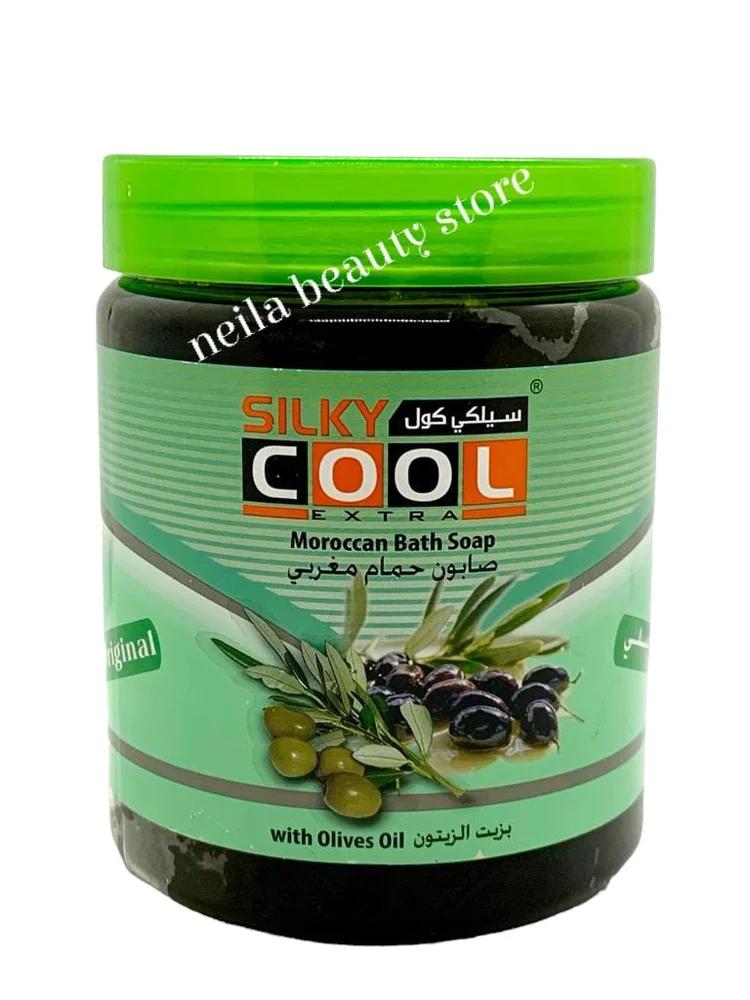 Silky Cool Morrocan Black Soap With Olive Oil - 1000Grm