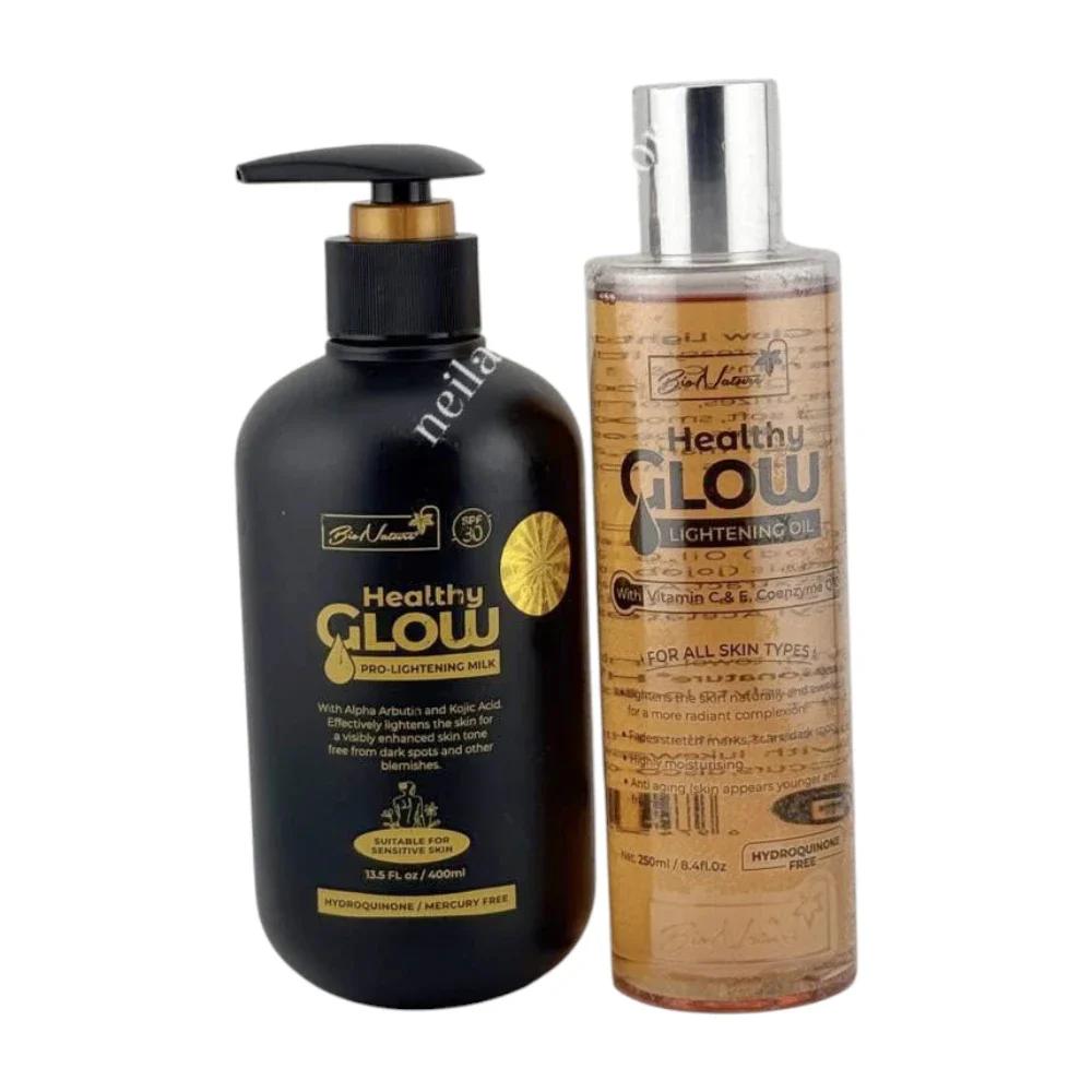 Bionature Healthly Glow Pro-Brightening Milk & Oil Combo