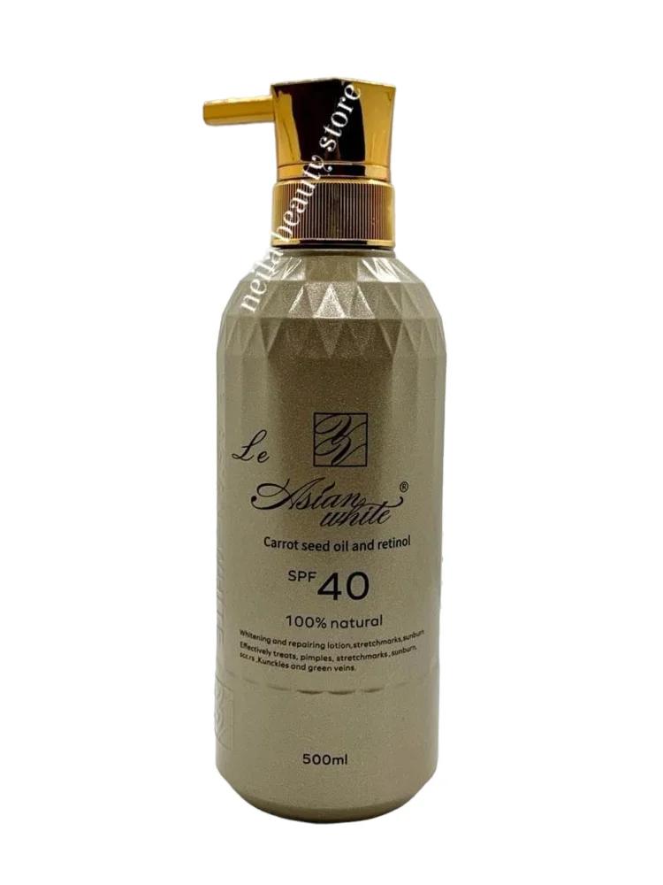Le Asian White Carrot Seed Oil and Retinol SPF40 Lotion - 500Ml