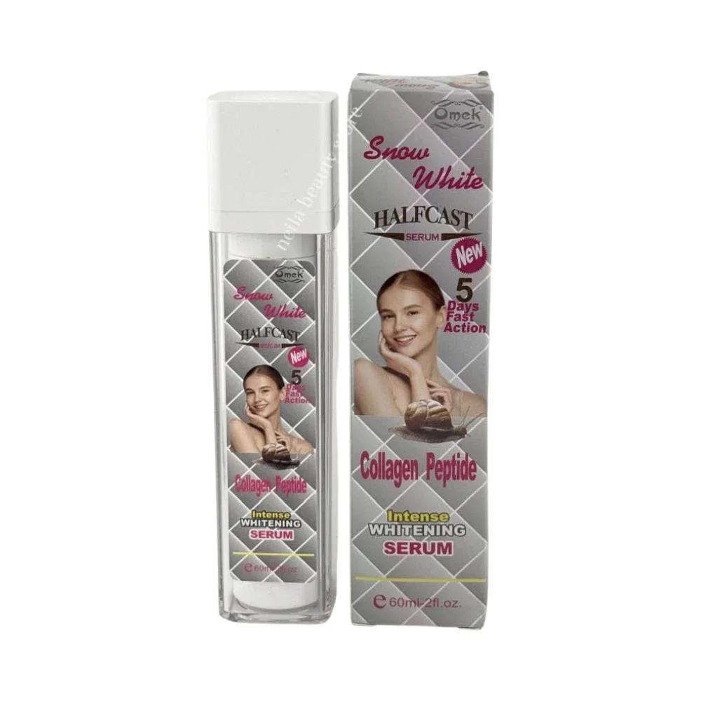 Omek Snow White Halfcast Collagen Peptide Intense Brightening Serum - 60Ml