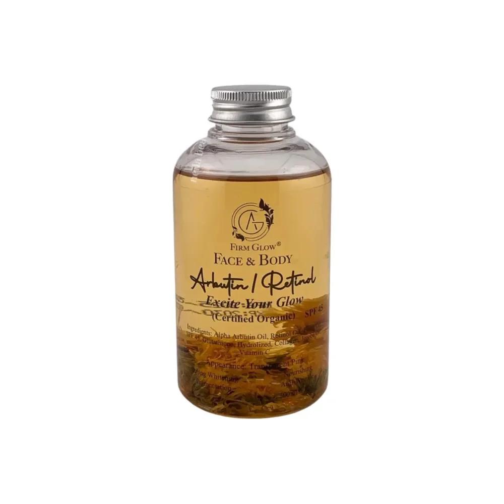 Firm Glow Alpha Arbutin/ Retinol Certified Organic Glow Oil - 300Ml