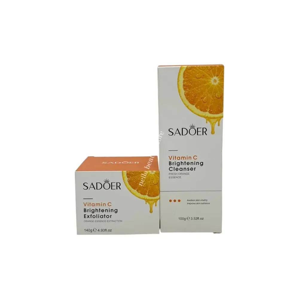 Sadoer Vitamin C Brightening Cream And Cleanser Combo