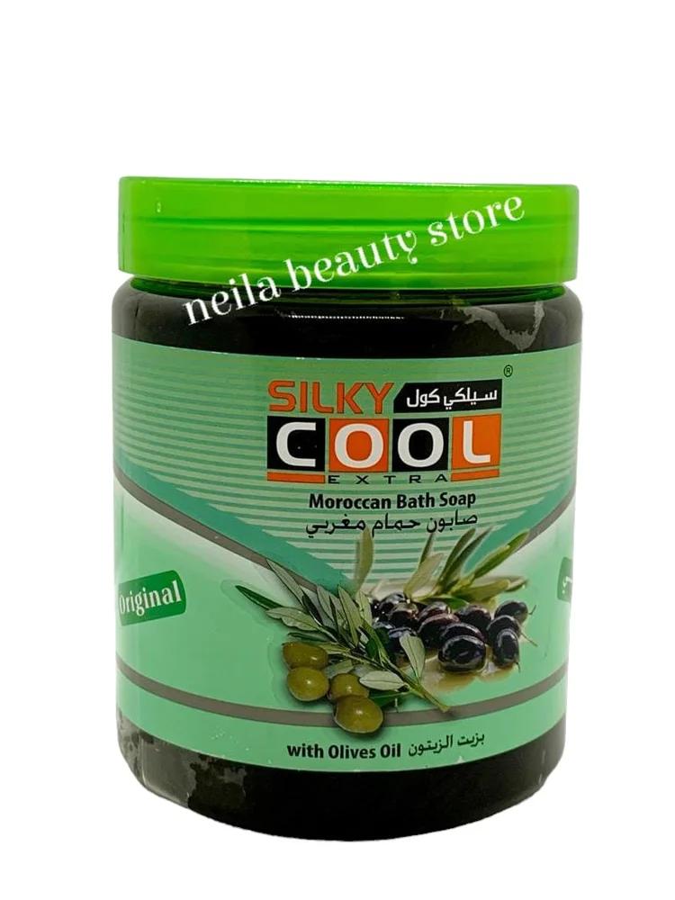 Silky Cool Morrocan Black Soap With Olive Oil - 500Grm