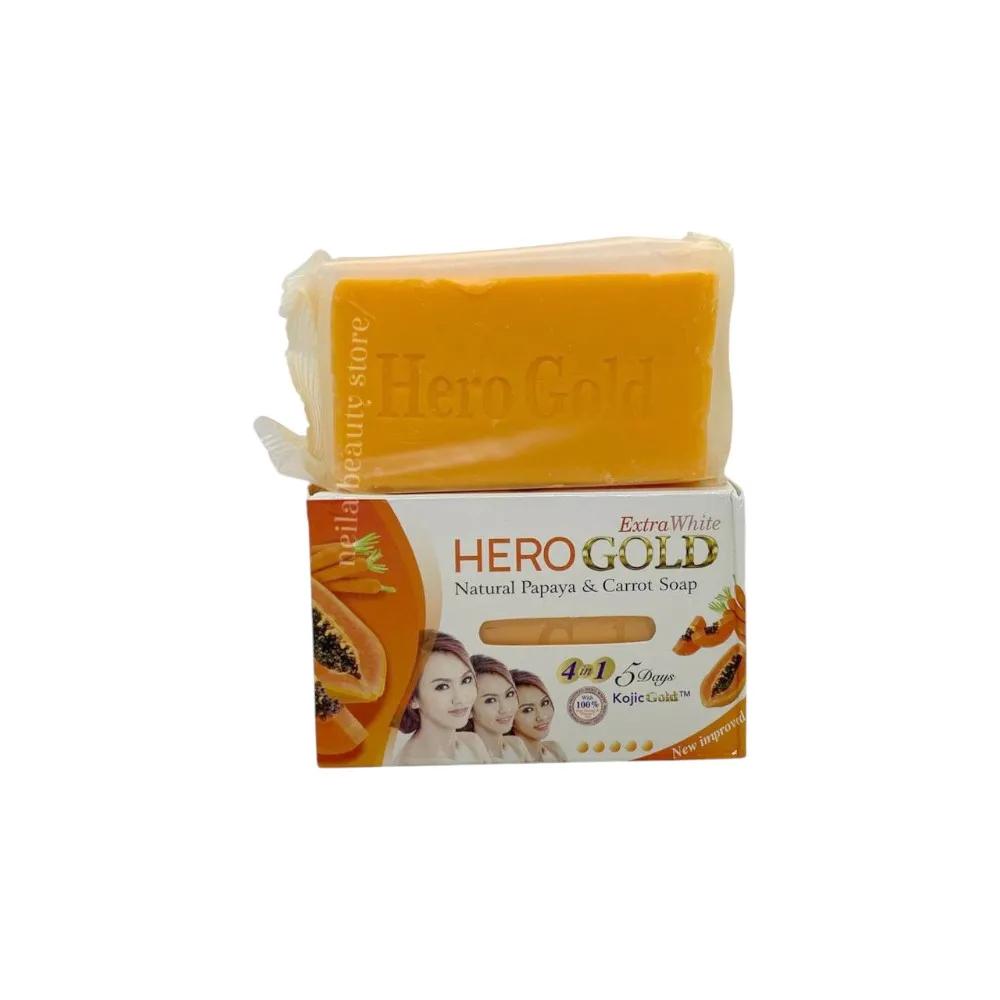 Hero Gold Extra white Natural Papaya And Carrot Soap - 160Grm