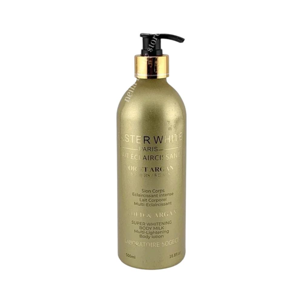 Faster White Paris Gold And Argan Super Brightening Milk - 500Ml