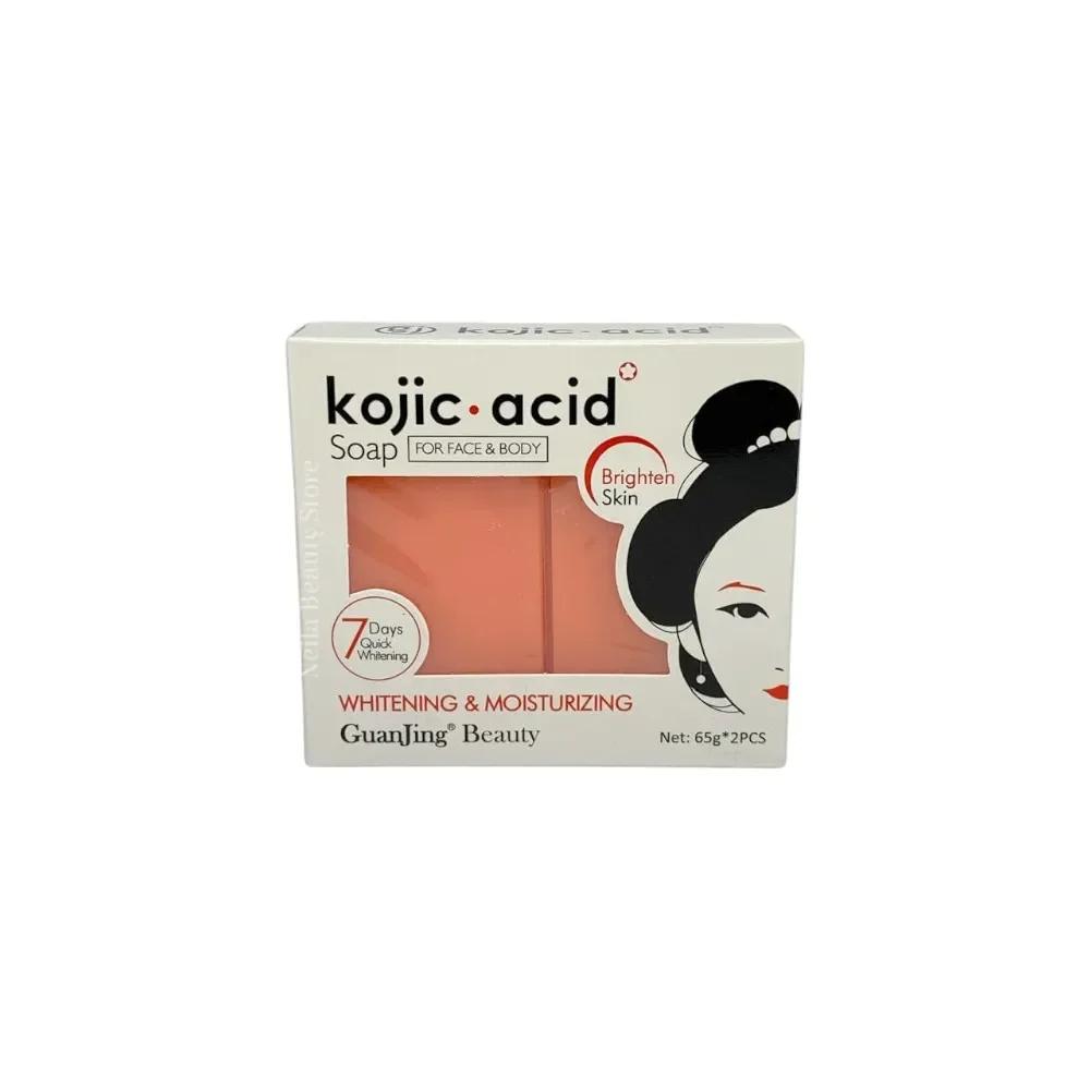 Guanjing Kojic Acid Brightening Soap - 65Grm X 2pcs