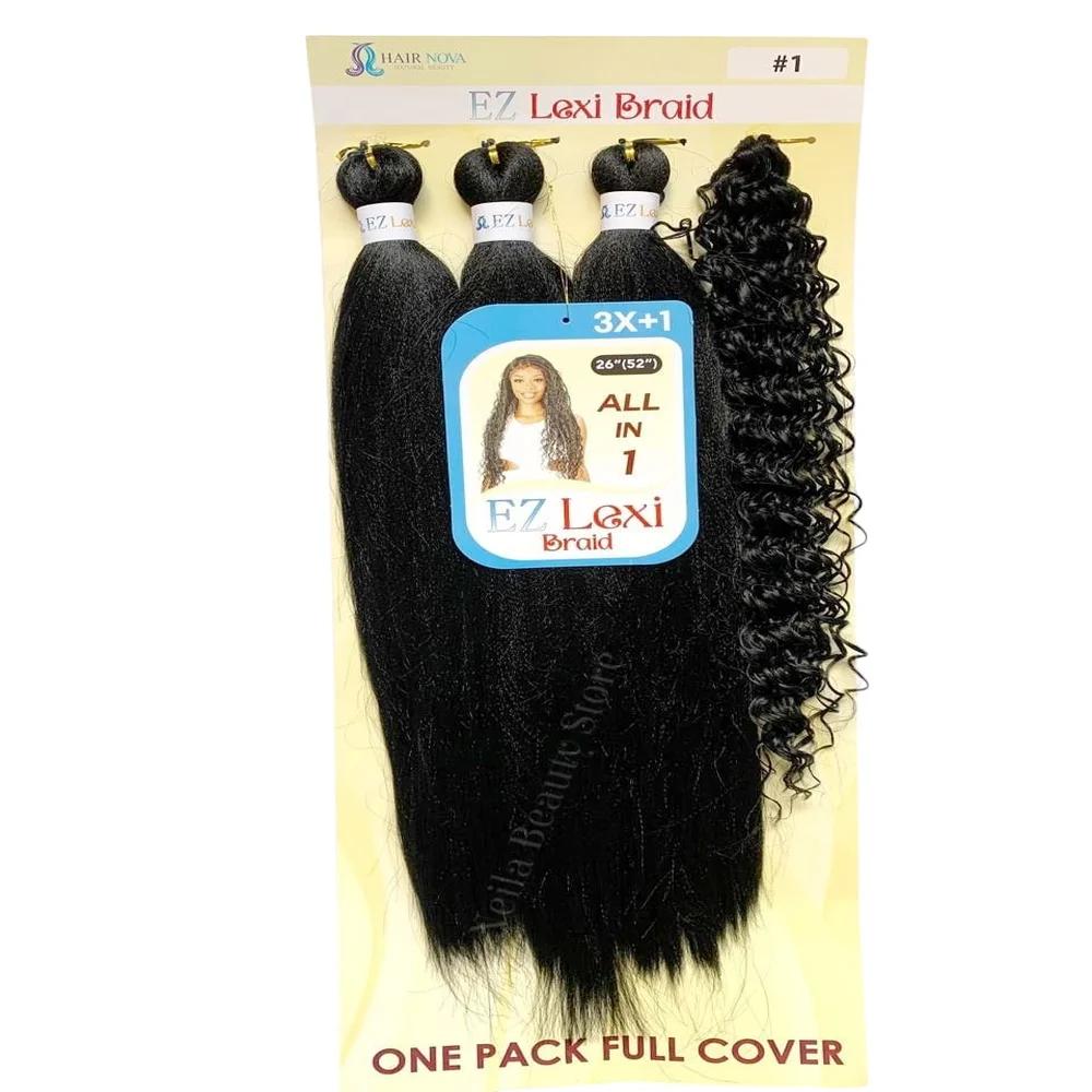 Hair Nova Ez Lexi Braid 26"(52")#1, All in One